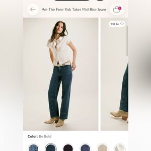 We the Free Risk Taker Mid-Rise Jeans